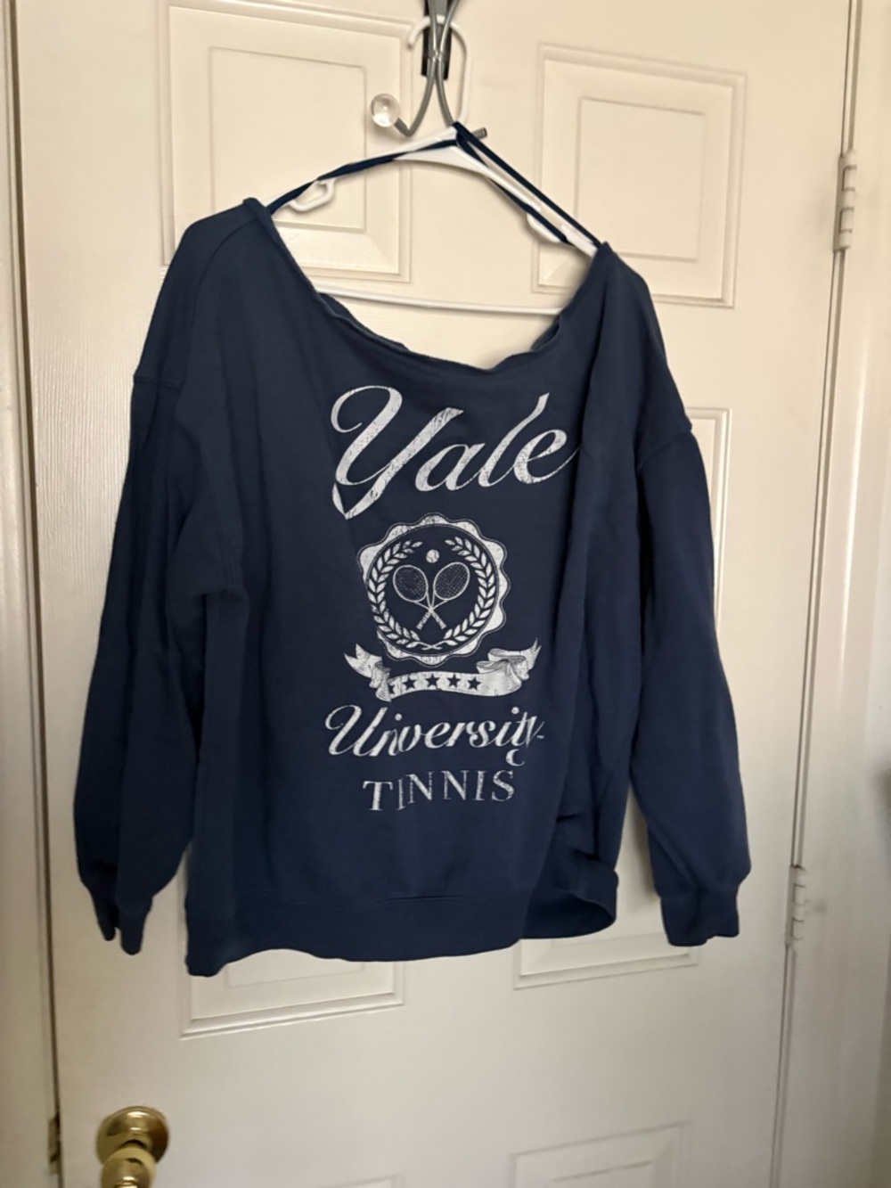 Yale University Tennis Navy Graphic Sweatshirt